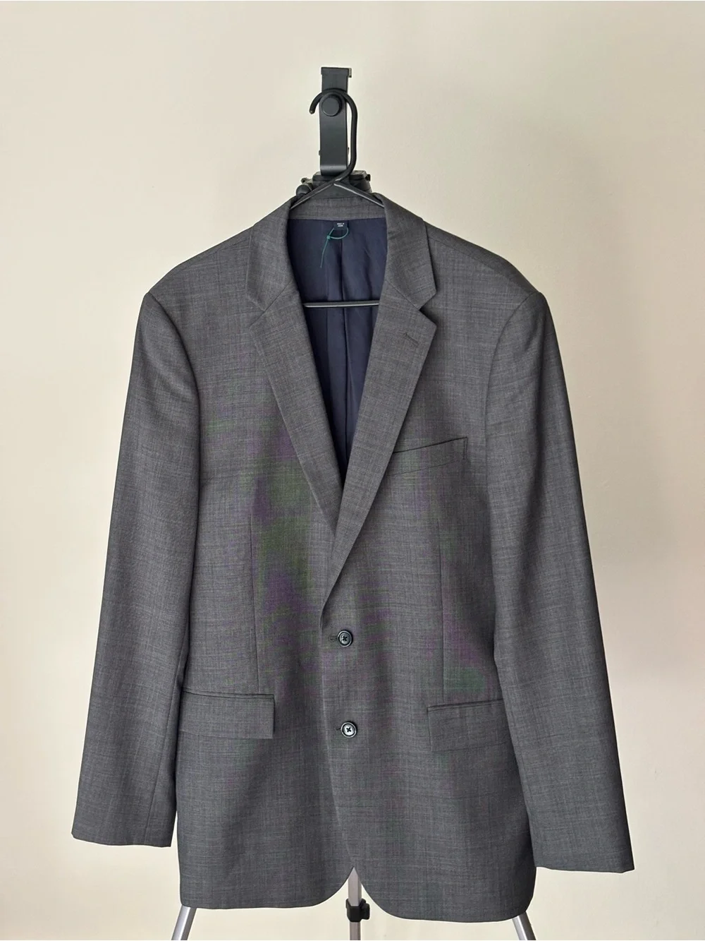 J. Crew Men's Gray Two-Button Suit Jacket